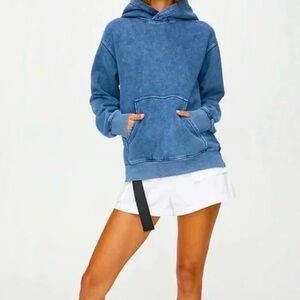 TNA • Blue Mineral Wash Hoodie